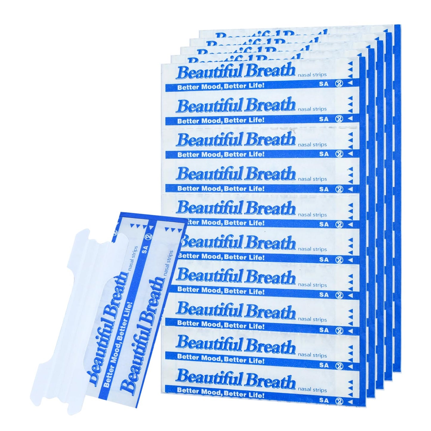 Debaishi Upgraded Invisible Nasal Strips 66mm x 19mm - Transparent, Skin-Friendly, Day & Night Use