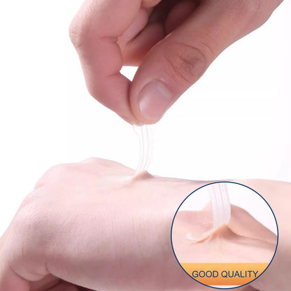 Debaishi Upgraded Invisible Nasal Strips 66mm x 19mm - Transparent, Skin-Friendly, Day & Night Use