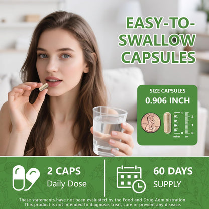 Decatela 120 Caps – 10-in-1 Cortisol Reducer for Women, Non-GMO