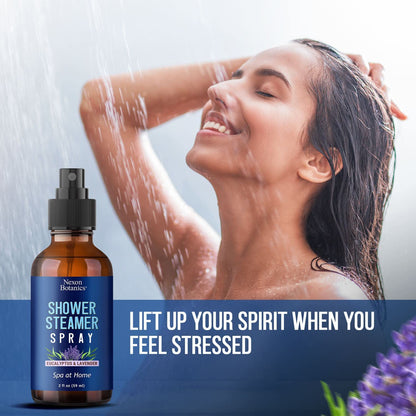 Eucalyptus & Lavender Shower Steamer Spray 2 fl oz – Aromatherapy Mist | Nexon Botanics