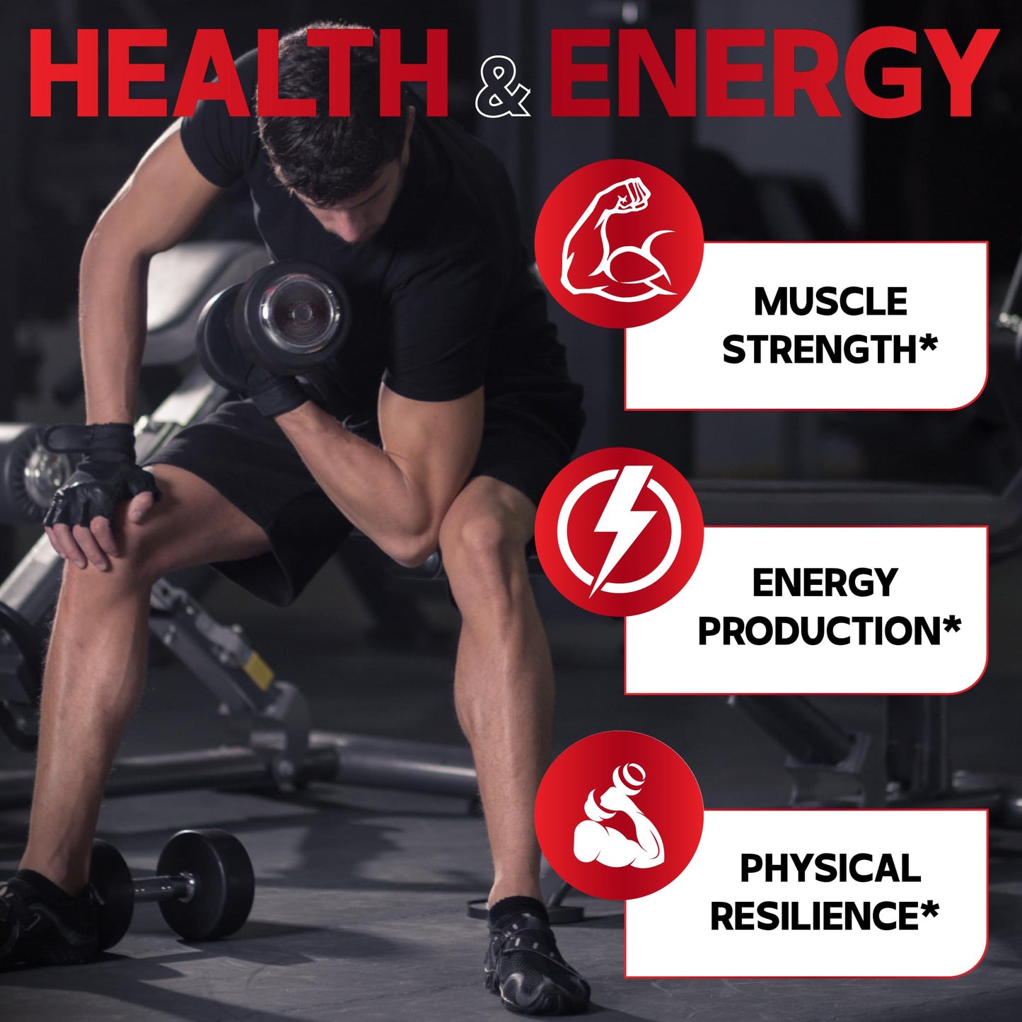 DEDICAD 7-in-1 Ultra Test Support – Energy & Muscle Strength (120 Capsules)