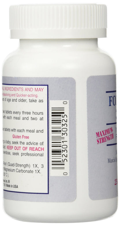 Dee Cee Laboratories Formula 303 Maximum Strength All-Natural Relaxant Tablets (250 Count) – Magnesium, Valerian Root, Passion Flower
