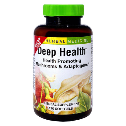 Herbs Etc. Deep Health – Daily Use Adaptogen Supplement | Immune Health & Energy | 120 Softgels