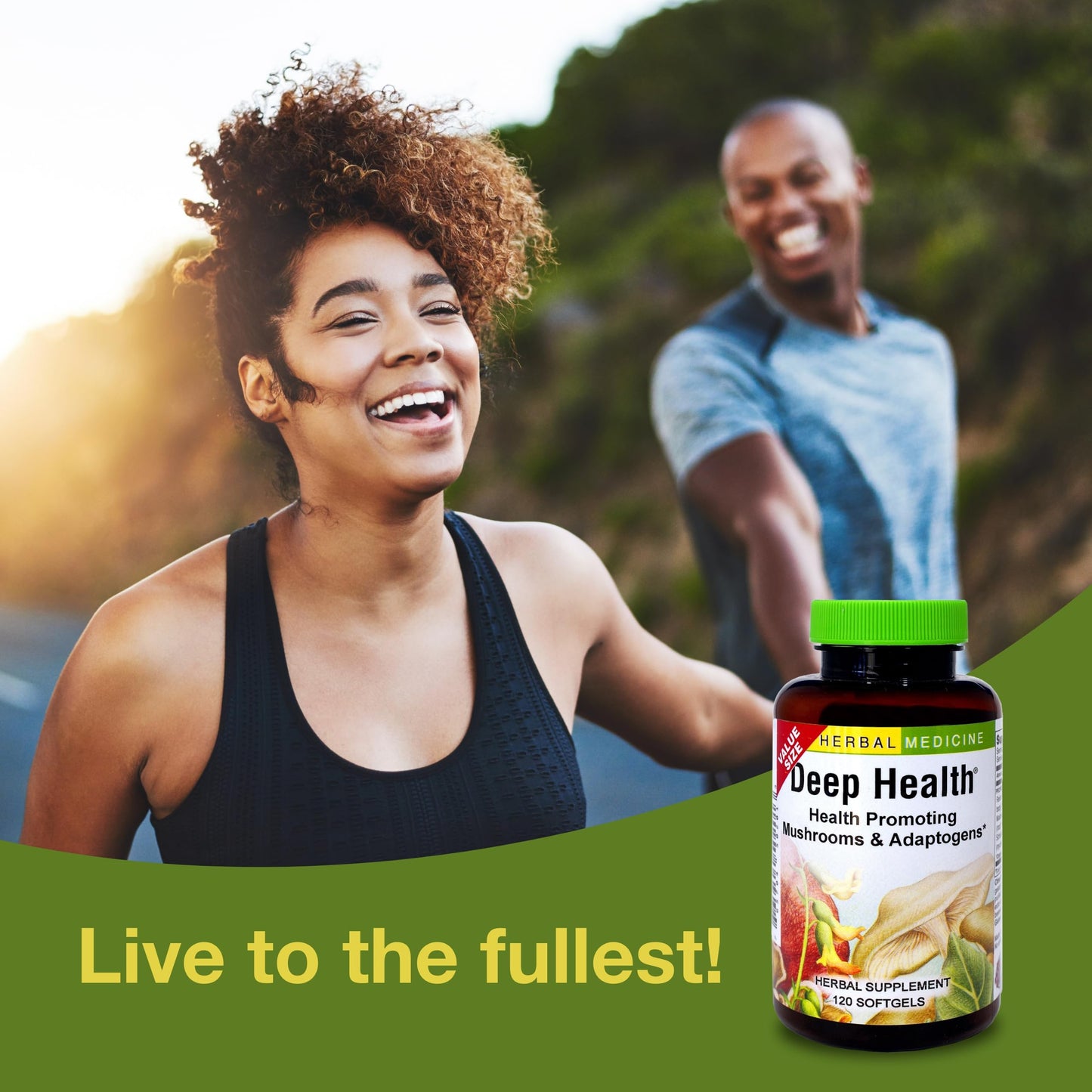 Herbs Etc. Deep Health – Daily Use Adaptogen Supplement | Immune Health & Energy | 120 Softgels