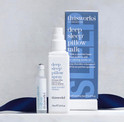 This Works Deep Sleep Pillow Talk Set – Lavender & Vetivert Duo