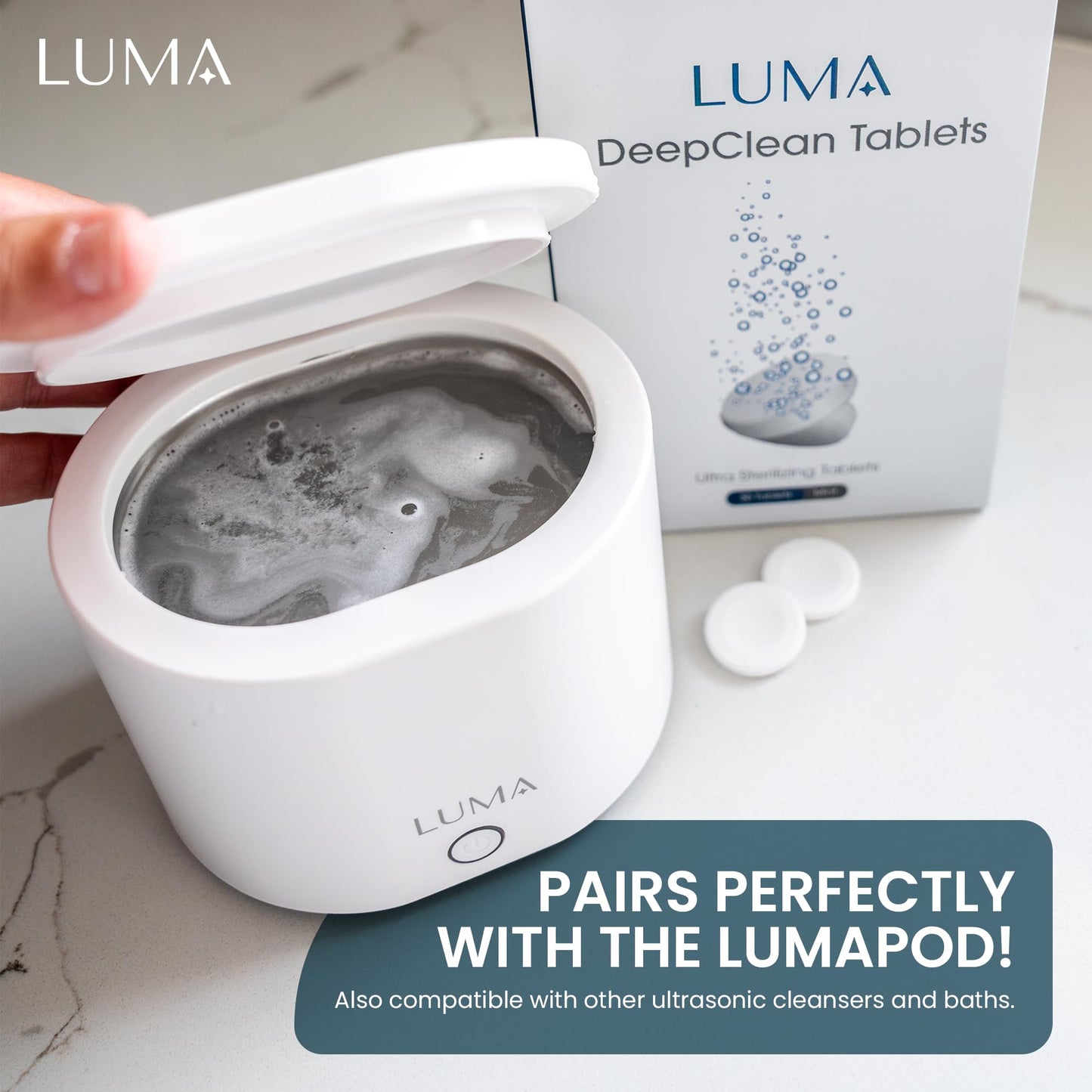 DeepClean Tablets for LumaPod – Mint Formula for Retainers & Aligners – 30 Count