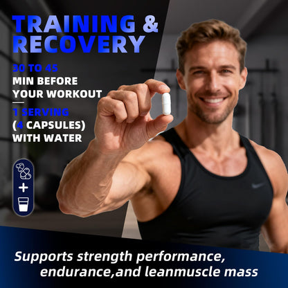 Deepure Micronized Creatine Monohydrate Capsules 5G (5000mg) - Strength & Muscle Growth | 120 Counts