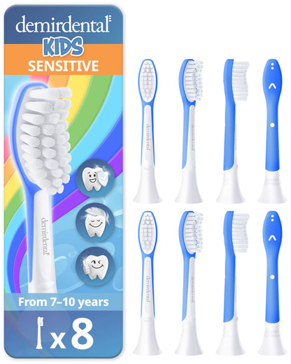 Demirdental Kids Toothbrush Heads for Philips Sonicare Kids (Ages 7-10) – Dark Blue