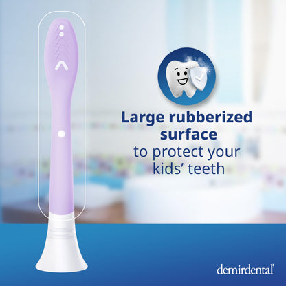 Demirdental Kids Toothbrush Heads for Philips Sonicare Kids – Ages 7-10, Lilac
