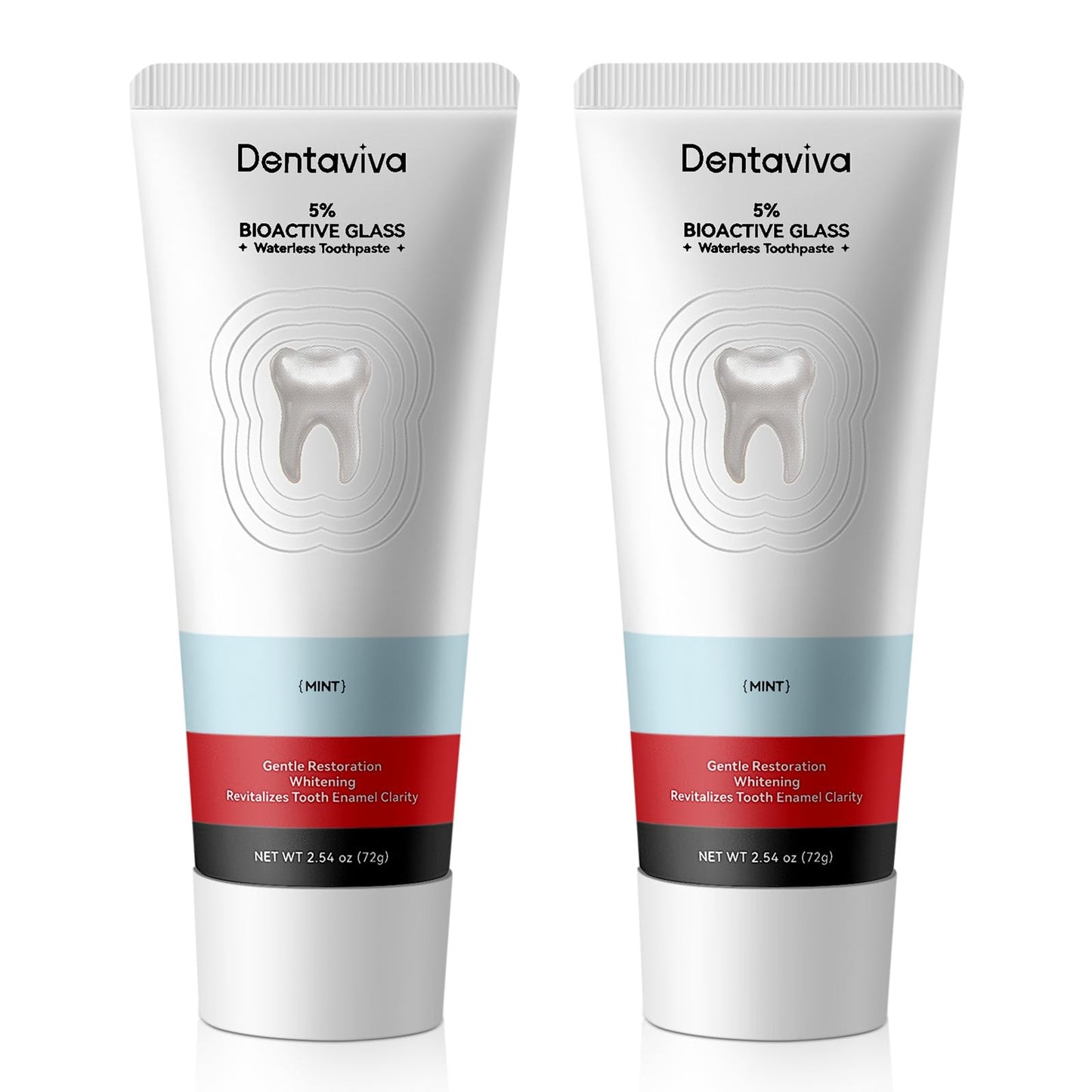 DentaViva Fluoride-Free Total Restorative Toothpaste – Restores Enamel & Fights Sensitivity (2 x 2.54 oz)