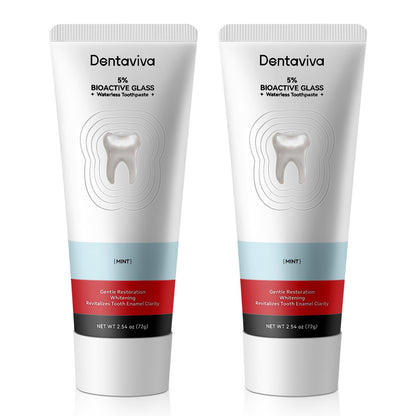 DentaViva Fluoride-Free Total Restorative Toothpaste – Restores Enamel & Fights Sensitivity (2 x 2.54 oz)
