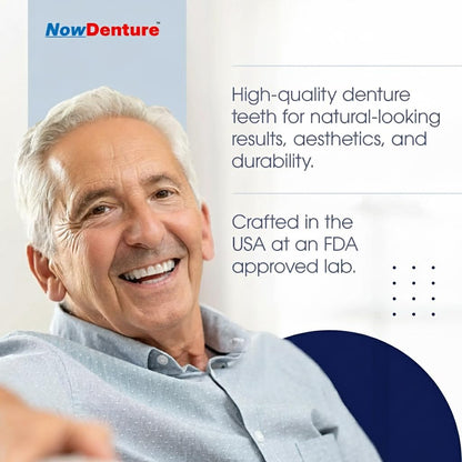Heat and Fit NowDenture - Premium Immediate Upper Dentures (USA Made)
