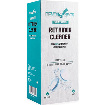 Dental Check Denture Cleaning Tablets – 90-Pack (3 Month Supply)