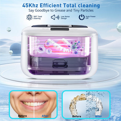 Wireless Ultrasonic Retainer Cleaner – Sonic Dental Cleaning Machine