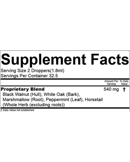 Dental Health Formula: Black Walnut Organic Fluoride (4 oz)