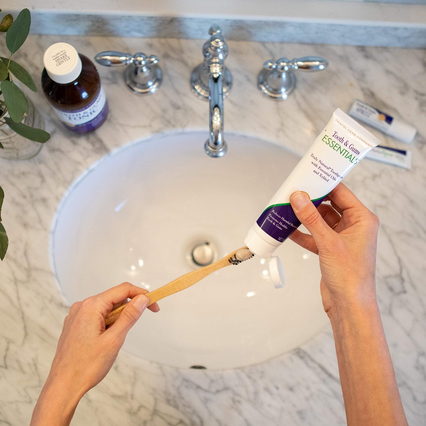 Dental Herb Company Essentials Toothpaste Fluoride-Free 4 oz (3 Pack)