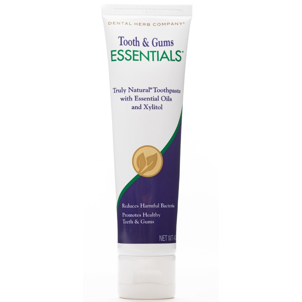 Dental Herb Company Essentials Toothpaste - Fluoride-Free, SLS-Free, All-Natural Gum Care (4 oz)