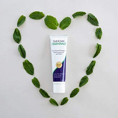 Dental Herb Company Essentials Toothpaste - Fluoride-Free, SLS-Free, All-Natural Gum Care (4 oz)