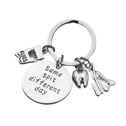 Infinity Collection Dental Keychain – Same Spit Different Day Gift for Hygienists & Dentists