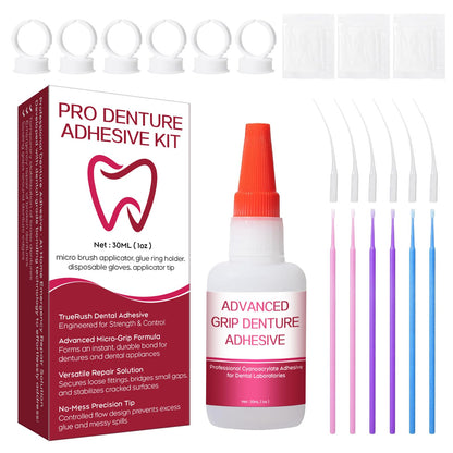 Dental Lab Instant Bonding Glue for Dentures & Lab Tools - Fast 15-60s Set (1oz)