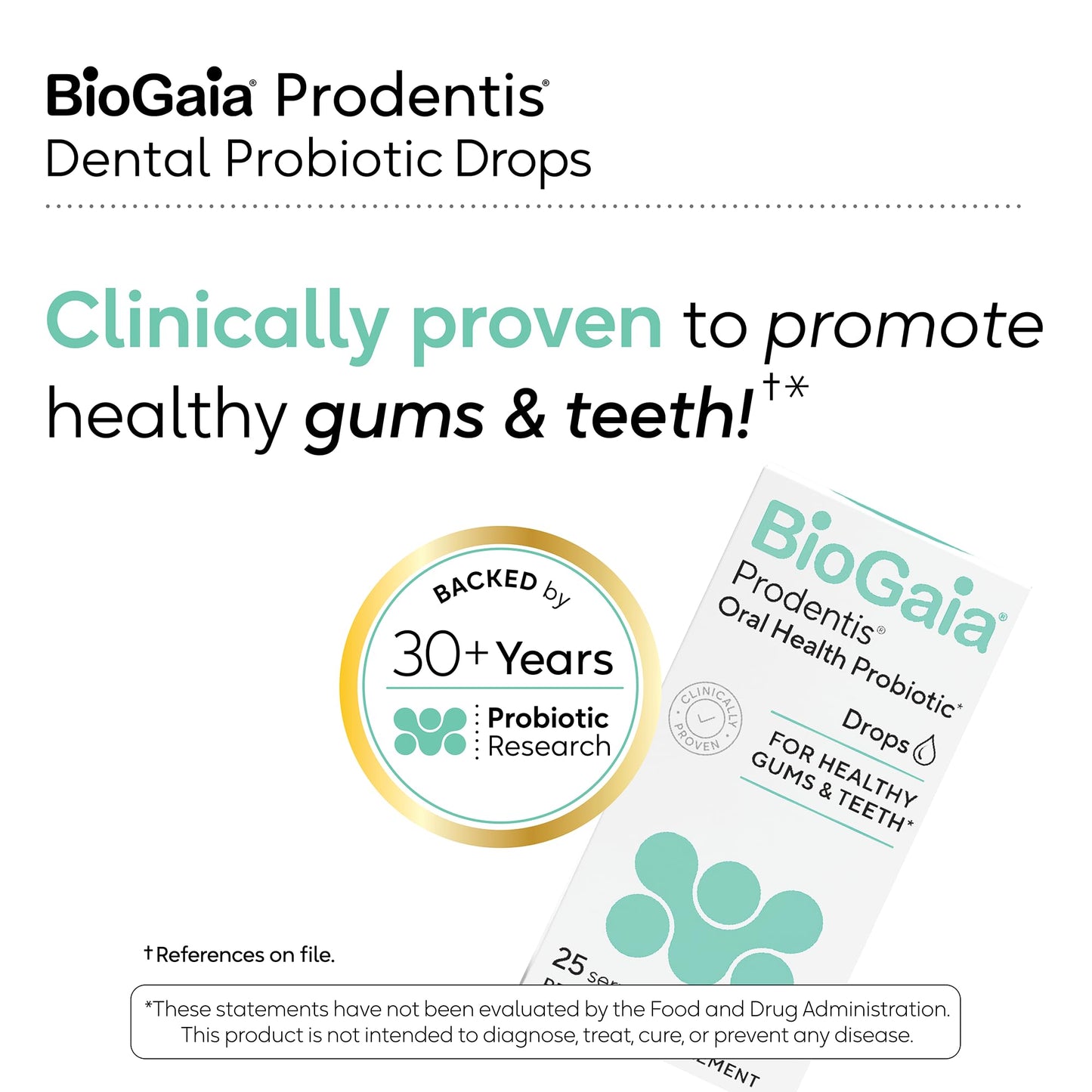 BioGaia Prodentis Dental Probiotic Drops – Healthy Gums & Teeth (Unflavored) 25-Day Supply