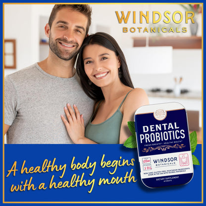 Dental Probiotics for Teeth & Gums – 3B CFU Lactobacillus Tablets (45 Chewables)