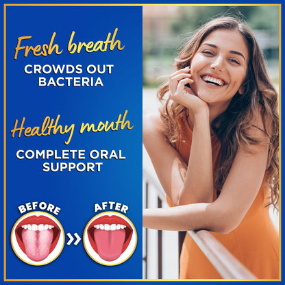 Dental Probiotics for Teeth & Gums – 3B CFU Lactobacillus Tablets (45 Chewables)