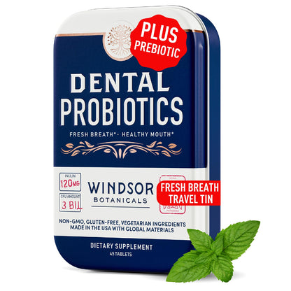 Dental Probiotics for Teeth & Gums – 3B CFU Lactobacillus Tablets (45 Chewables)