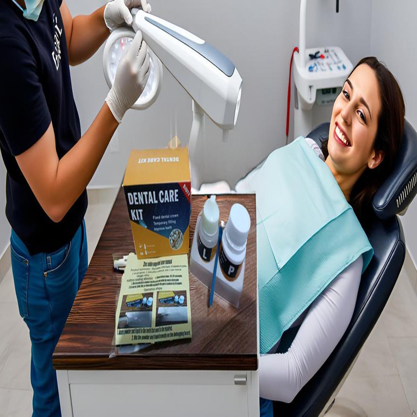 Dental Restoration Kit: Zinc Oxide Eugenol Cement for Temporary Crowns & Bridges