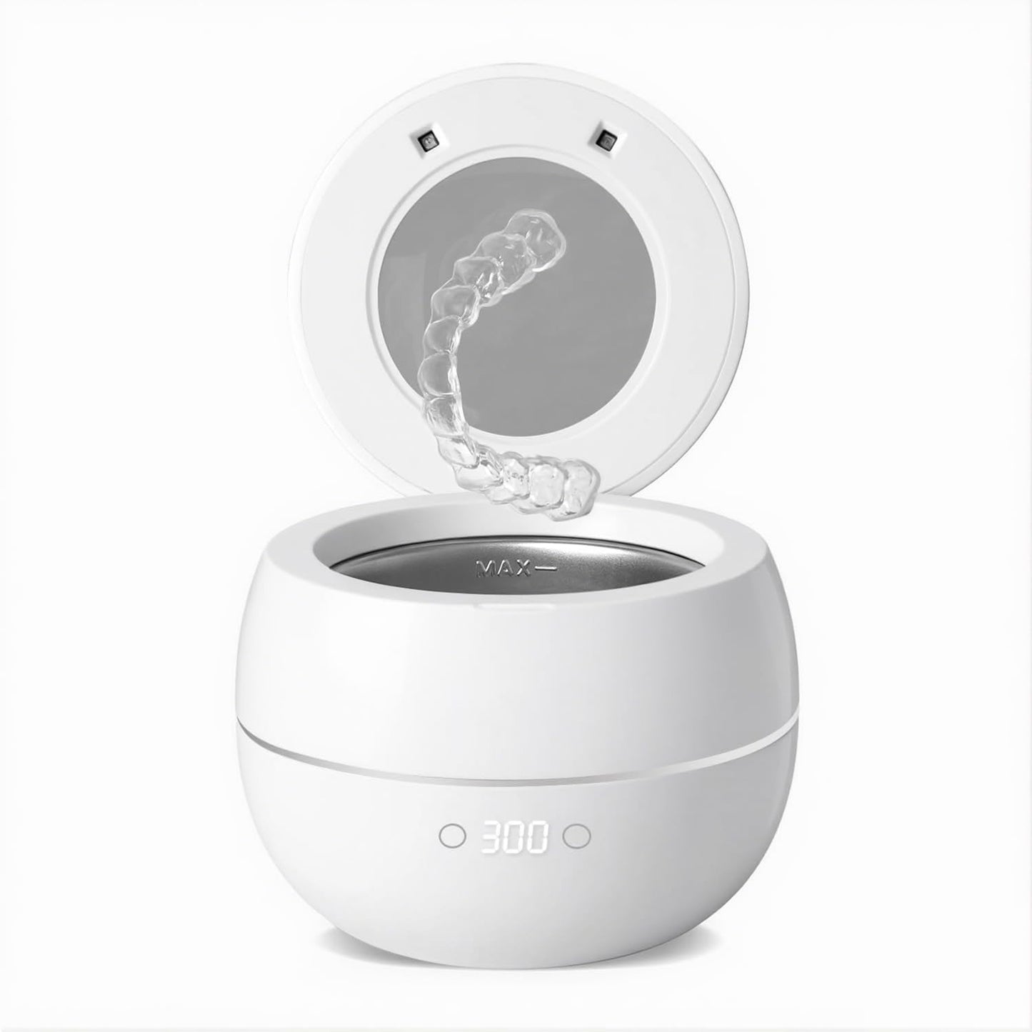 Dental Ultrasonic Retainer Cleaner – 45kHz UV Cleaning Pod, 250ml, Dual Mode