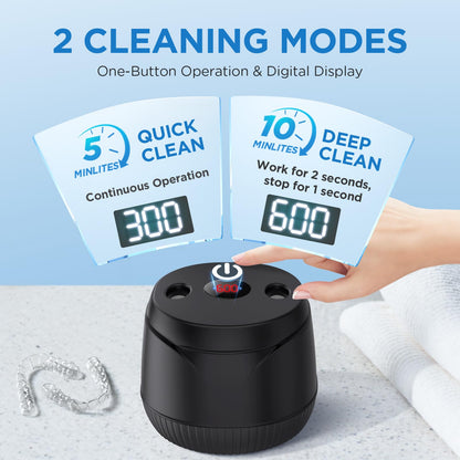 Dental Ultrasonic Retainer Cleaner Machine – 45kHz, 200ml, UV Light
