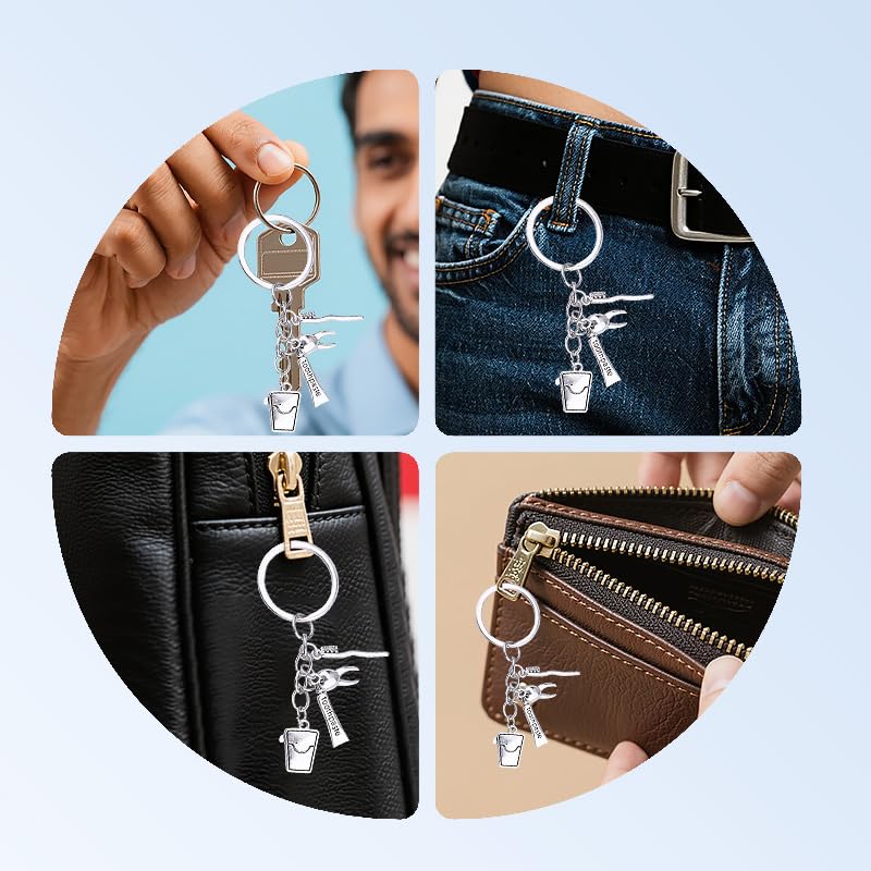 Dental Hygienist Gifts for Women Men Dentist Dental Assistant Gifts for Coworkers Best Friend Students Graduation Birthday Gift Toothbrush Toothpaste Silver Keychain Dental Floss Pendant Keyring