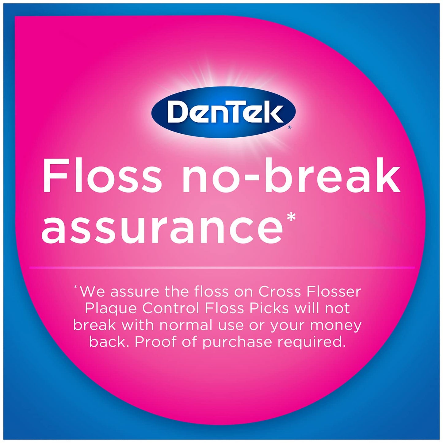 DenTek Cross Flosser Plaque Control Floss Picks – X-Shaped Floss, 75 Count (3 Pack)