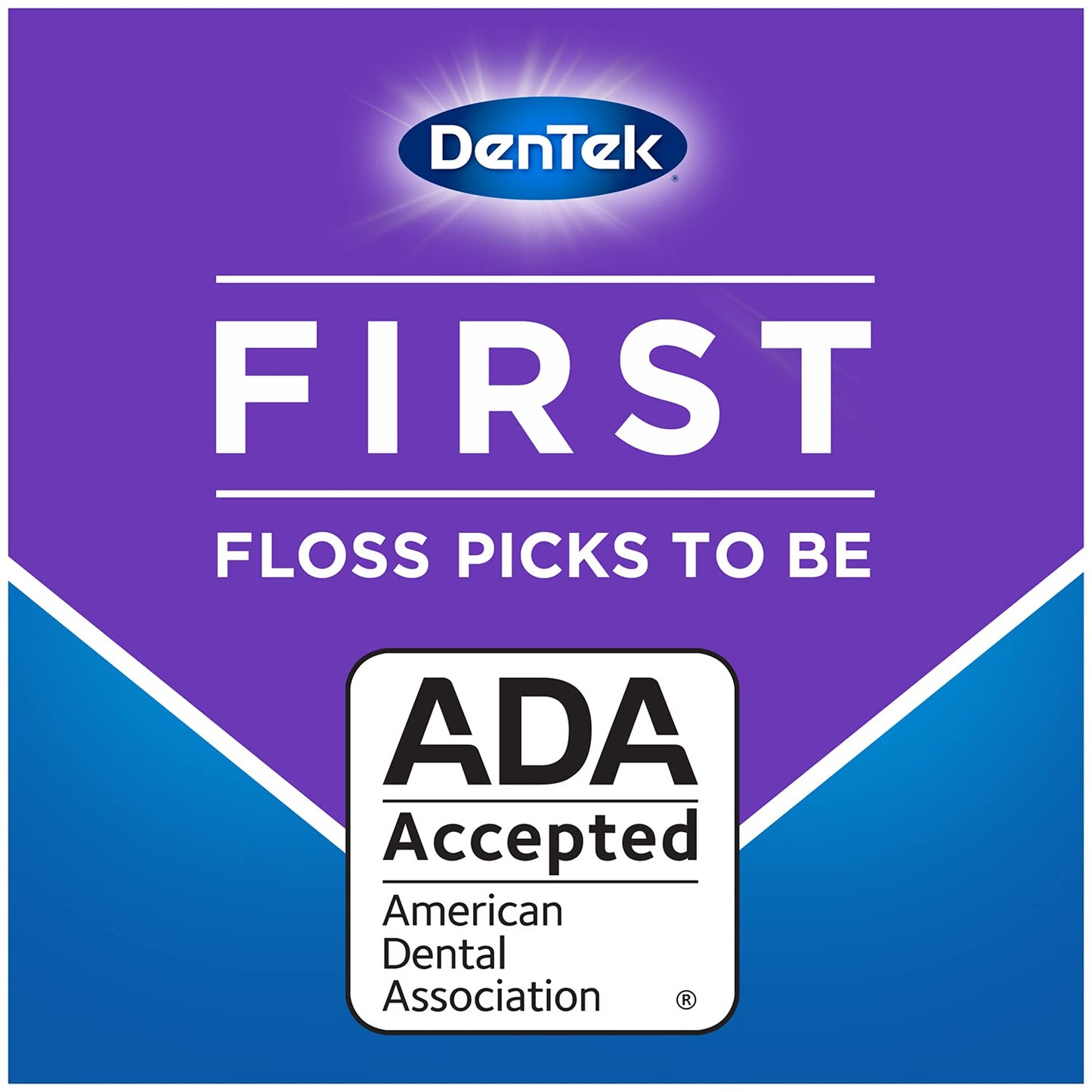 DenTek Cross Flosser Plaque Control Floss Picks – X-Shaped Floss, 75 Count (3 Pack)