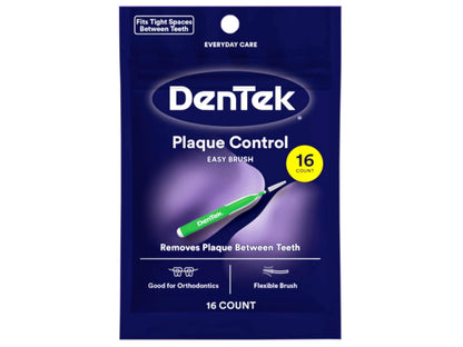 Dentek Easy Brush Cleaners - Extra Tight Spaces, 16 Count (6 Pack)