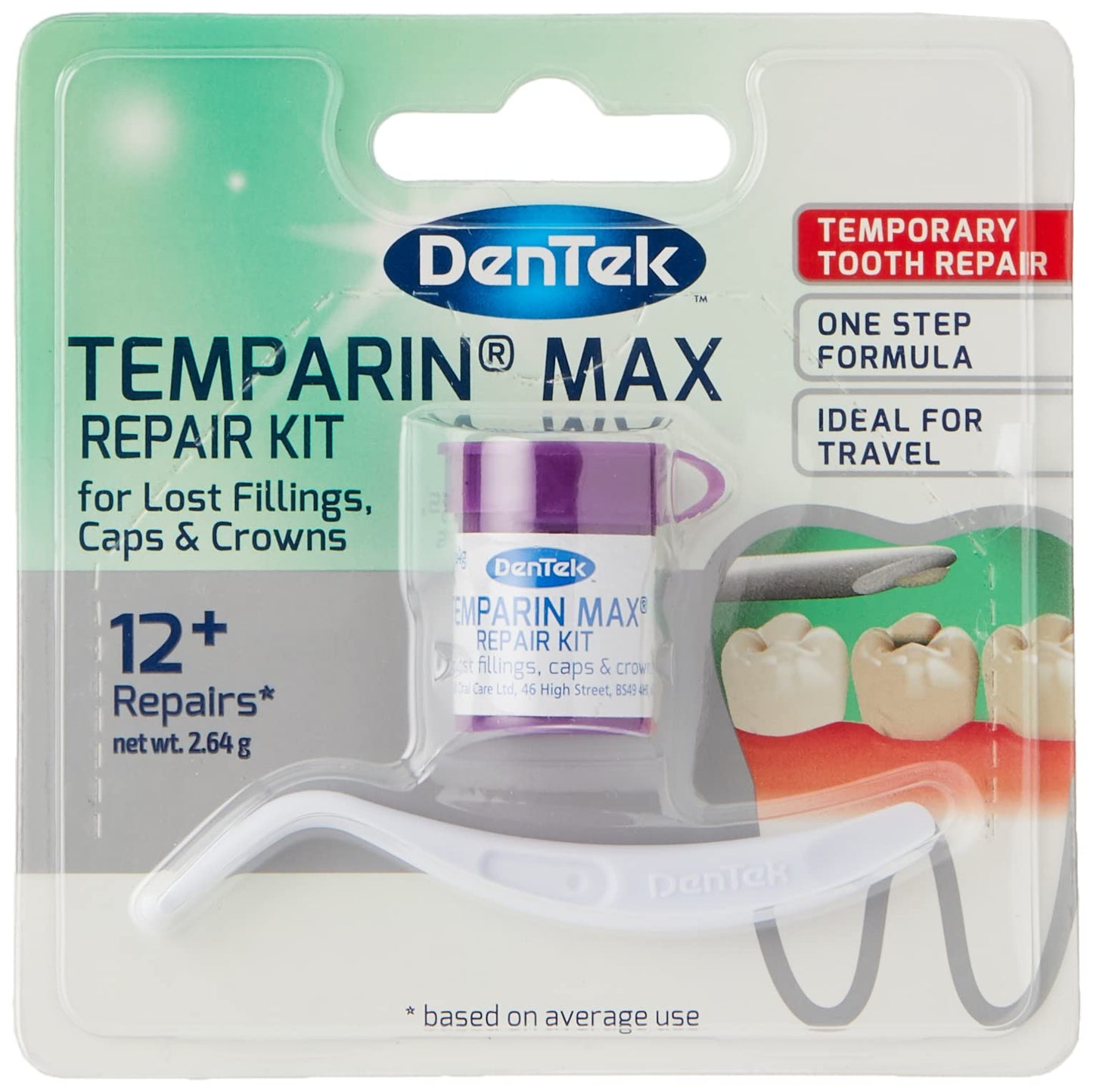 DenTek Temparin Filling Material – Single Item (Temporary Tooth Filling)