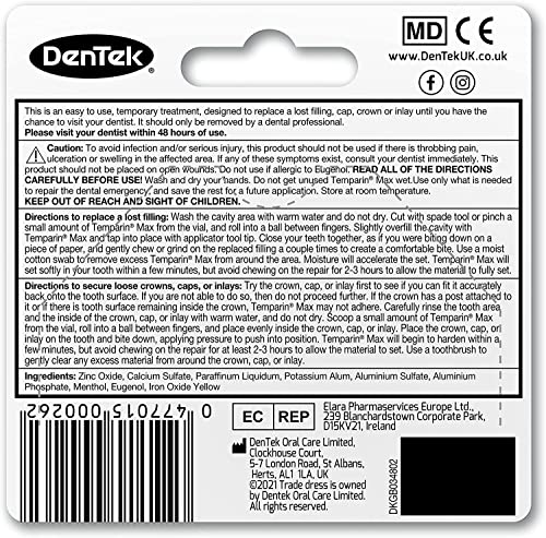 DenTek Temparin Filling Material – Single Item (Temporary Tooth Filling)
