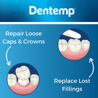 Dentemp Maximum Strength Loose Cap & Lost Filling Repair – Pack of 2