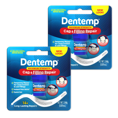 Dentemp Maximum Strength Loose Cap & Lost Filling Repair – Pack of 2