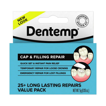 Dentemp Maximum Strength Lost Filling & Loose Cap Repair Kit – Instant Pain Relief