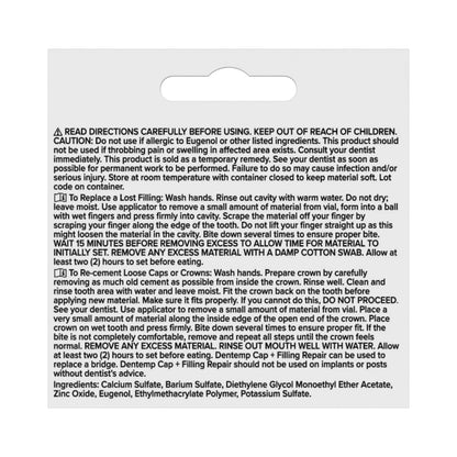 Dentemp Maximum Strength Lost Filling & Loose Cap Repair Kit – Instant Pain Relief