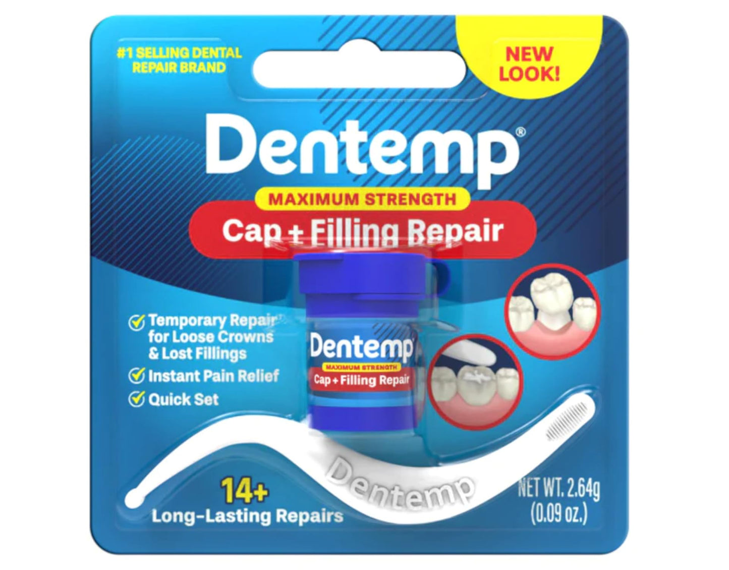 Dentemp Maximum Strength Lost Fillings & Loose Caps Repair – 6 Pack