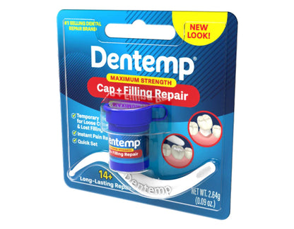 Dentemp Maximum Strength Lost Fillings & Loose Caps Repair – 6 Pack