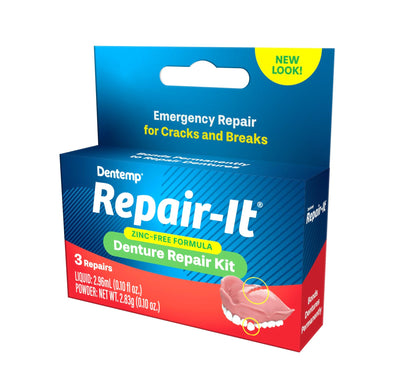 Dentemp Repair Kit – Advanced Formula Denture Repair (Pack of 3)