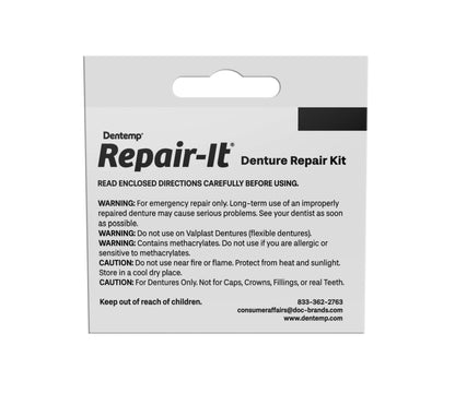 Dentemp Repair Kit – Advanced Formula Denture Repair (Pack of 3)