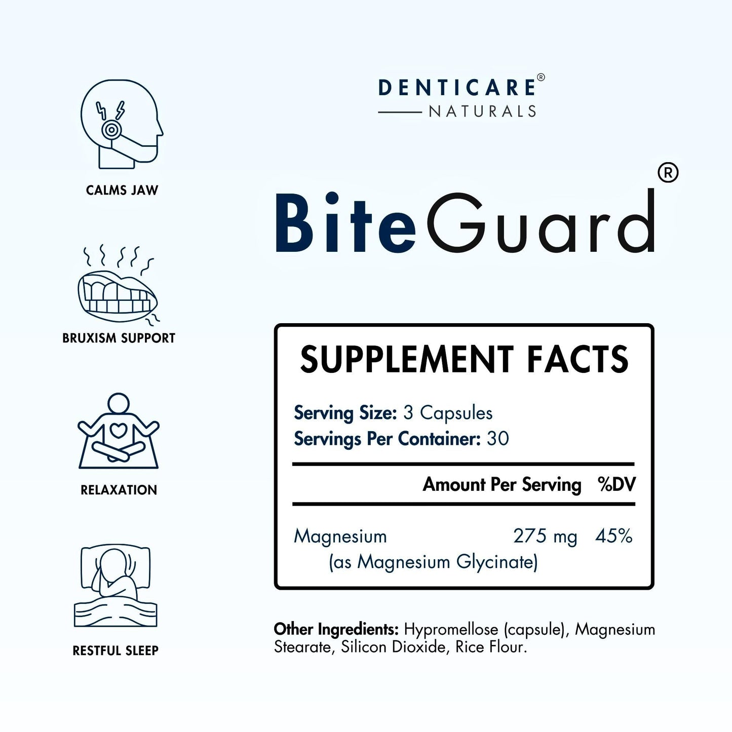Denticare Bite-Guard: Teeth Grinding & Clenching Relief – 90 Vegan Capsules
