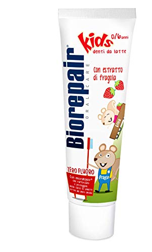 Dentifricio Kids 0-6 Years – Fluoride-Free Fruit Toothpaste for Children (3 Pack)