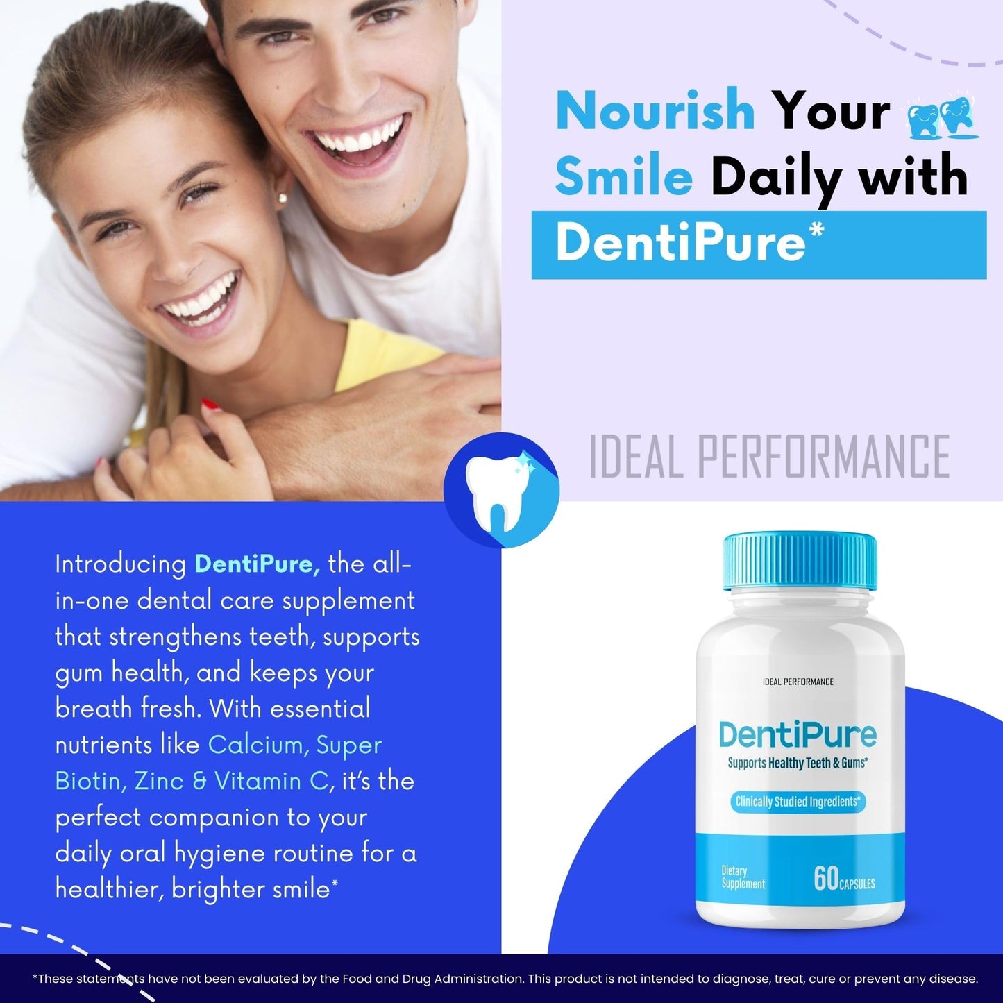 Dentipure Capsules – Advanced Oral Probiotics for Healthy Teeth & Gums (60 Capsules)