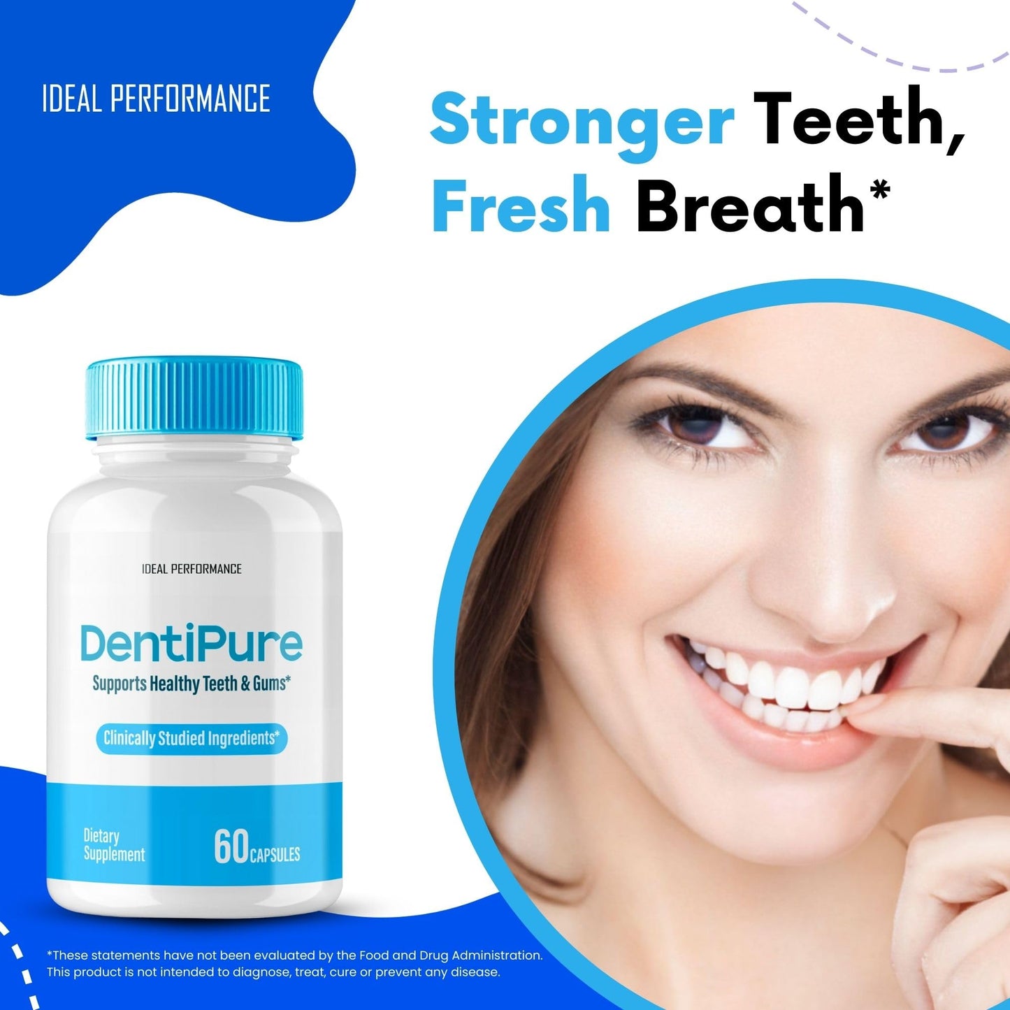 Dentipure Capsules – Advanced Oral Probiotics for Healthy Teeth & Gums (60 Capsules)