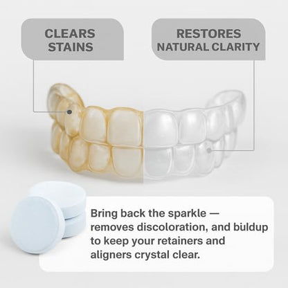 DENTRA DENTAL 42-Count Retainer Cleaner Tablets – Aligners, Mouth Guards & More | Mint